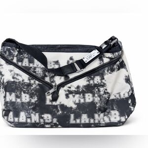 L.A.M.B. Black & White Logo Print  / Shoulder Bag